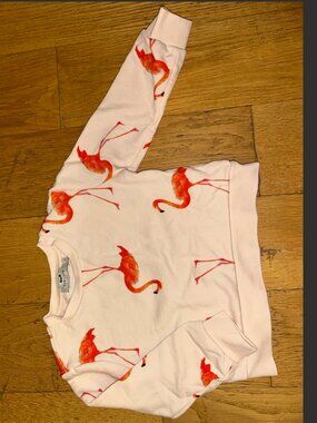 Girls Cyrillus Paris Pink Flamingo Sweatshirt